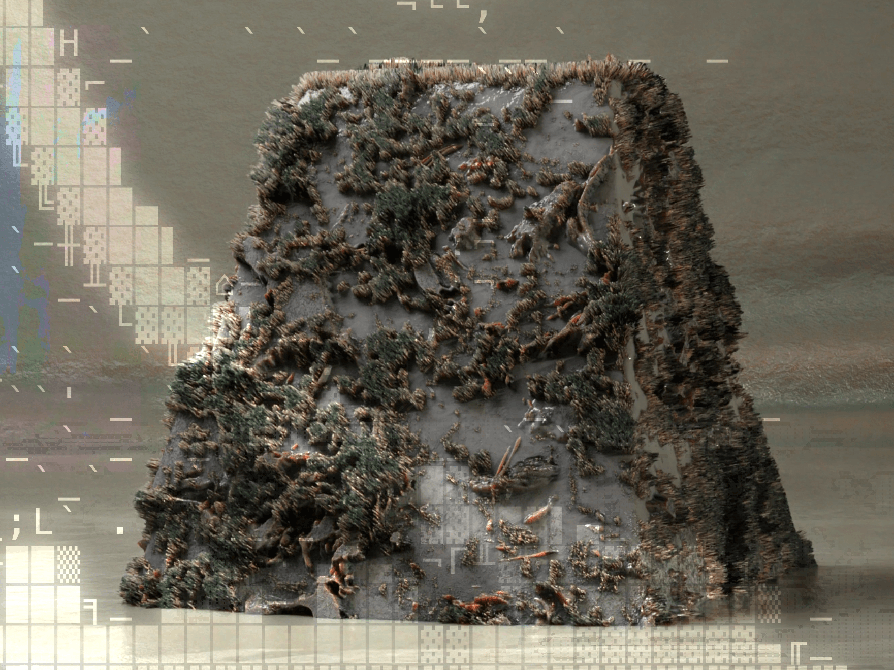 screenshot of online artwork leaving no trace
